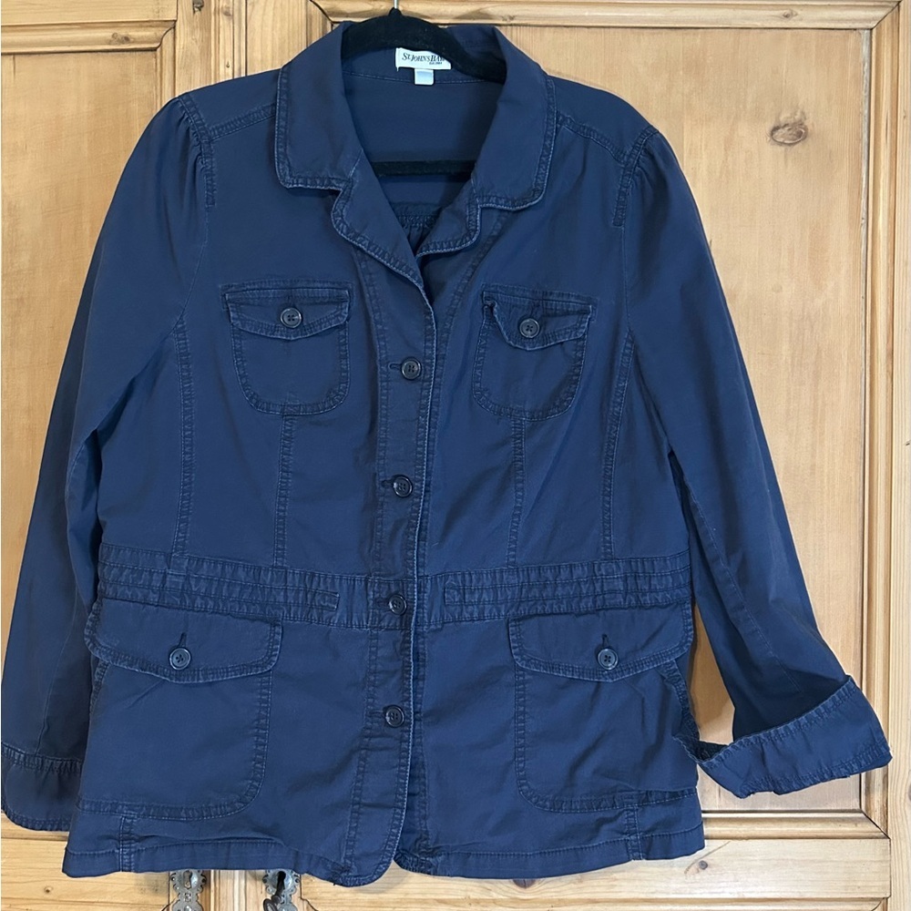 St. John's Bay Women’s Navy Utility Jacket Size 1X